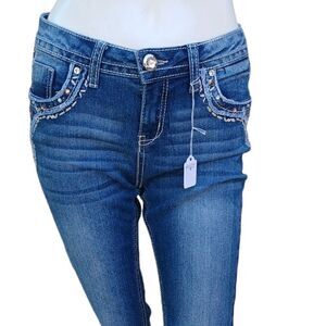446215...Justice Premium Skinny Jeans Size Jr. 16R